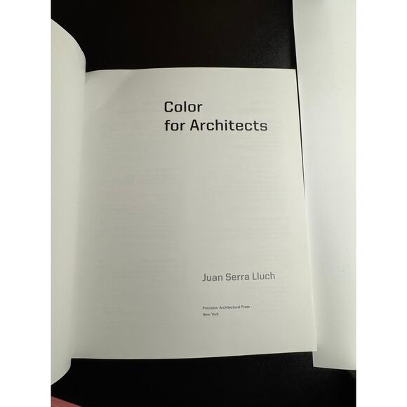 BOOK NEW Color for Architects (Architecture Brief)  Paperback Juan Serra Lluch - Picture 6 of 6